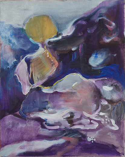 Sliver Slopes 51x41cm oil on linen 2019